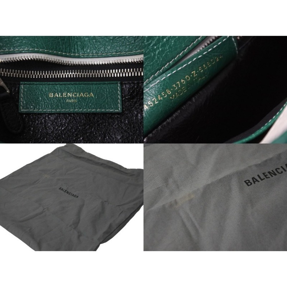 BALENCIAGA Bazaar Shopper Handbag Logo Multicolored Lambskin - Picture 8 of 8